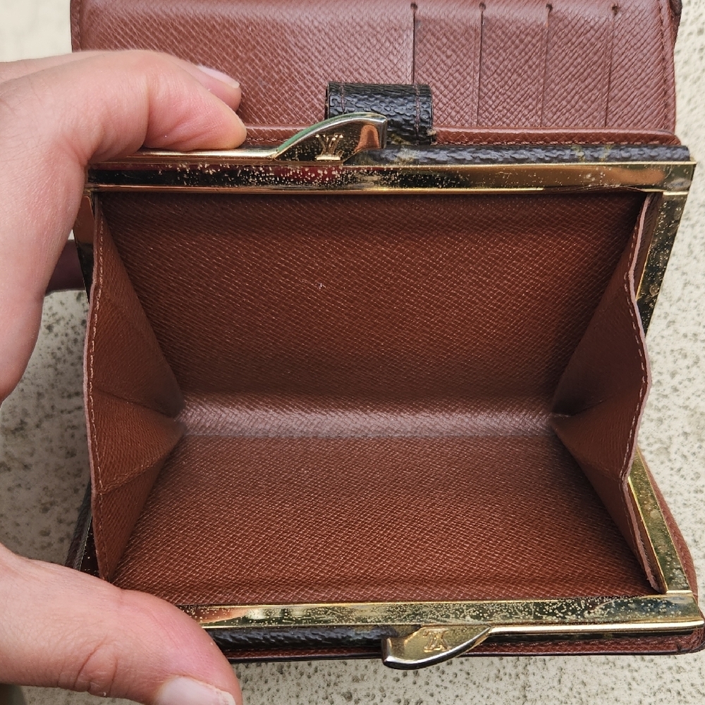 Louis Vuitton Black and Gold Monogram Wallet - Picture 12 of 17